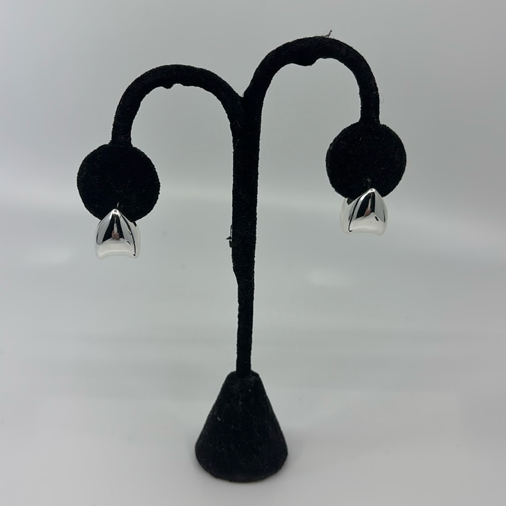 Jenny Bird Silver Geometric Drop Earrings